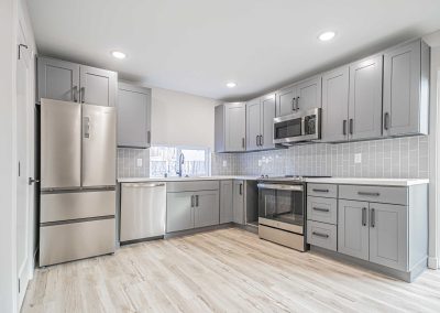 Seattle Backyard Cottage Construction - Interior Unit B. This DADU features our "Diana DADU" floorpan which is 840 sq. ft. with 2 bedrooms and 2 bathrooms.